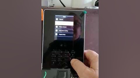 ZKTeco MA600 Changing Cloud Server settings
