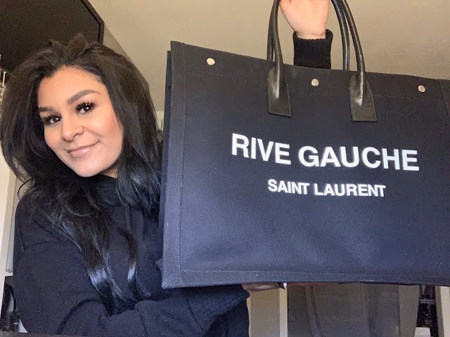 SAINT LAURENT RIVE GAUCHE LINEN BAG UNBOXING