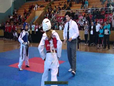 37kg Cigdem Simsek - Oznur Guven (37kg 1st Final Turkish cadet nationality team electins 2011)