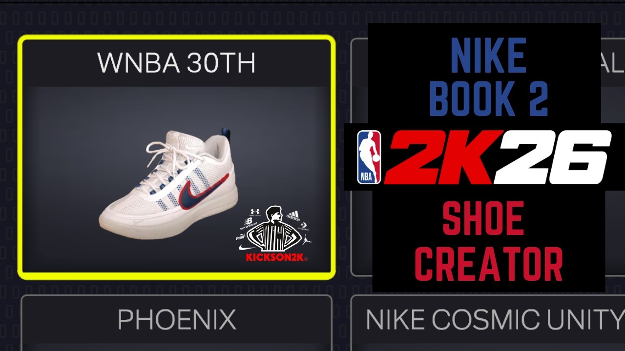 Nike Book 2 WNBA 30th Anniversary NBA2K26 Shoe Creator - YouTube