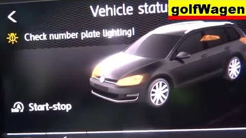 VW Golf 7 LED license plate light /cold diagnose coding - LED coding VCDS VAG/
