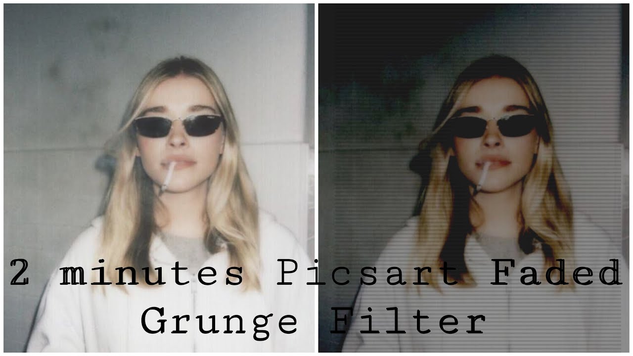 Faded Dark Grunge Easy Edit PICSART