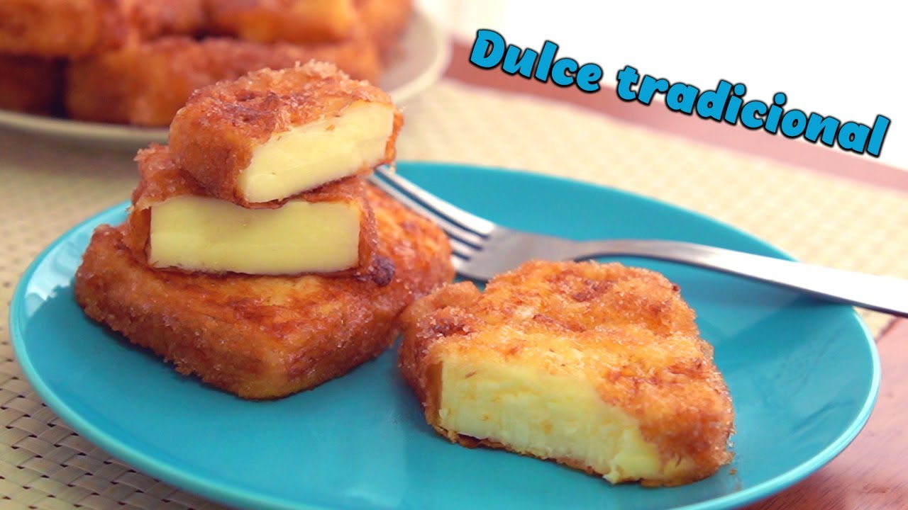 LECHE FRITA - Postre cremoso rico y FACIL de hacer