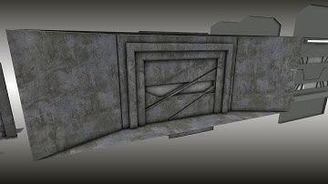 Modular Sci-Fi Set Wip 42 Blender 2.75 - Animated sci-fi doors