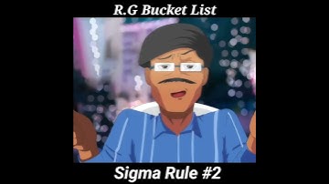 R.G Bucket list YouTube Income Sigma Rule Attitude Boy 😎 #rgbucketlist #shorts  #sigmarule