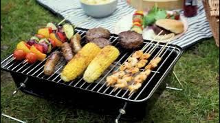 George Foreman Go Anywhere Toolbox Charcoal BBQ