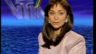 VTM Nieuwsflash, met Ingrid De Putter + closedown (4 april 1991)