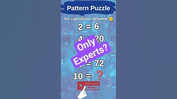 Math Quiz #8 | Pattern Puzzle | Only Experts?
