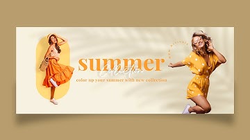Web Banner Design in Photoshop | Fashion Banner Photoshop Tutorial