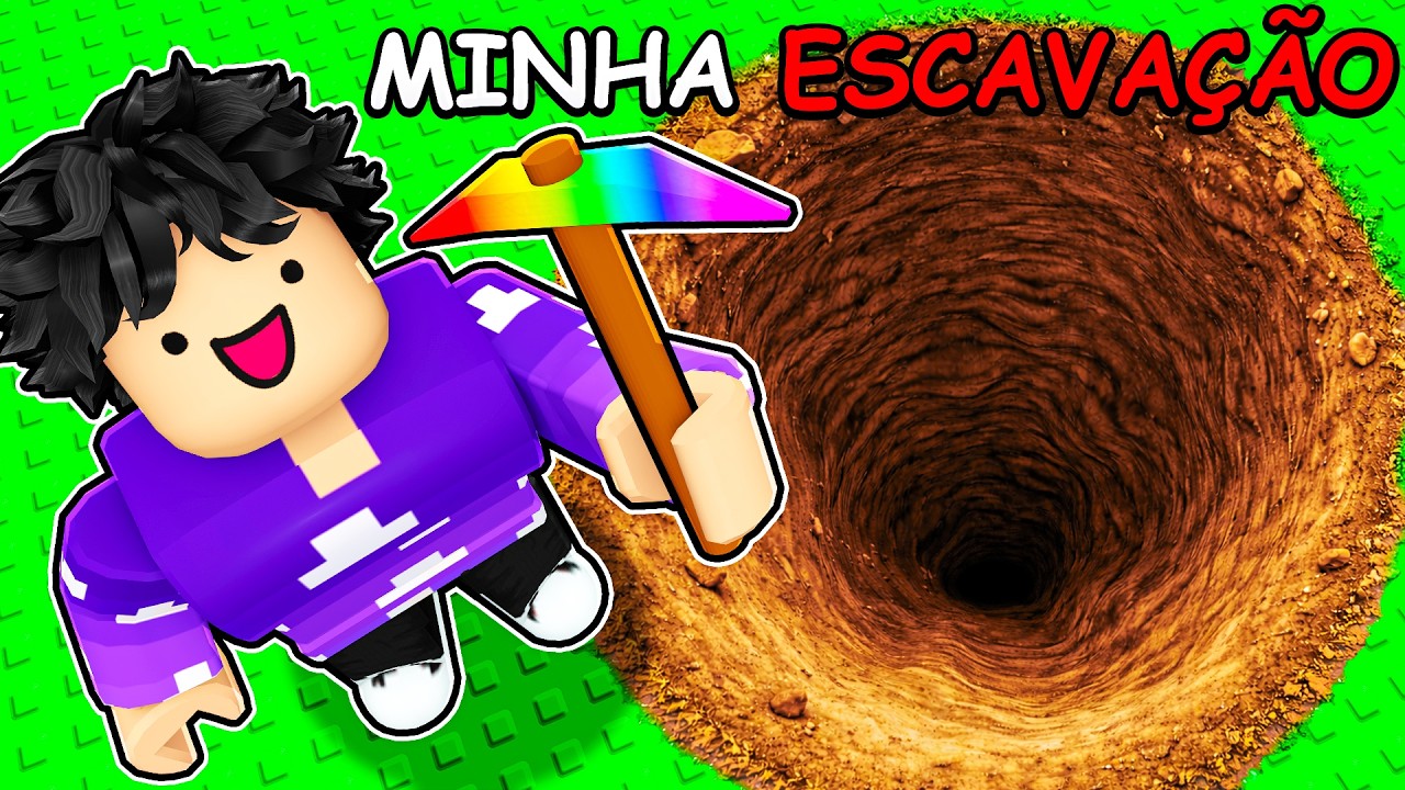 Cavei até o CENTRO da TERRA no Roblox