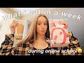 what i eat in a week during online school!