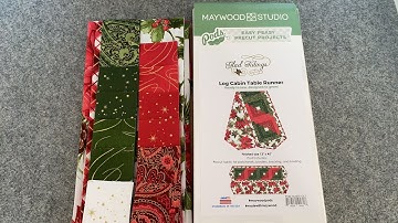 Log Cabin Table Runner Kit   Part 1