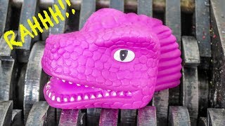 Colorful Dinosaurs Shredded! Baby Dinosaurs Destroyed! What's Inside Squishy Water Bath Toys Slime?