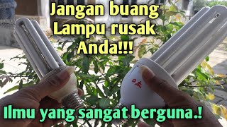 penyebab fuse sekring lampu hemat energi putus