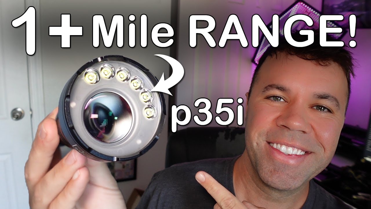 Nitecore p35i | Dual System LEP Flashlight Review + BEAM Test - YouTube