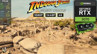 RTX 3070 in Indiana Jones and the Great Circle | 1080p/1440p/4K