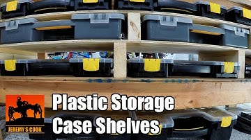 Easy Plastic Parts Case Storage Shelves [Harbor Freight]