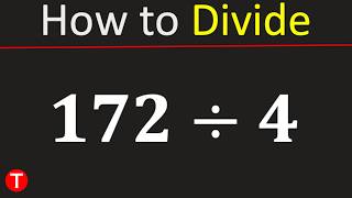 172 divided by 4 (172÷4) | Divide 172 by 4