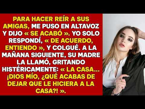 ELLA LO DEJÓ POR EL ALTAVOZ, ASÍ QUE ÉL, EN SILENCIO, LO RECUPERÓ TODO