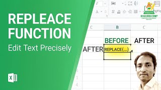 REPLACE Function in MS Excel | Edit Text at Exact Position Like a Pro