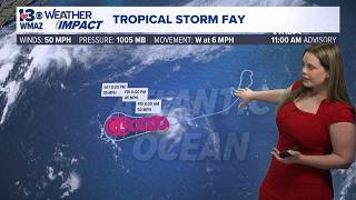 Tropical Storm Fay reforms as another area shows high promise for tropical development (11 AM Tropic