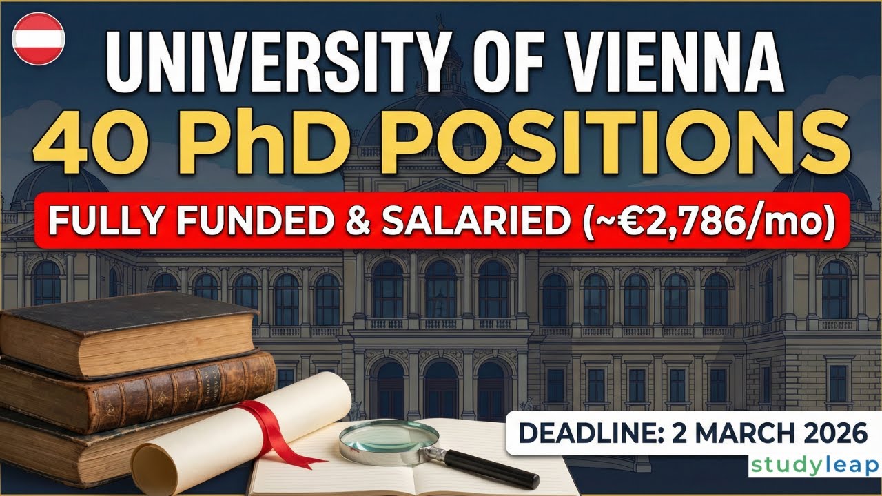 Move to Austria 🇦🇹 | Fully Funded PhD | €2,786 Monthly Salary | No Application Fee