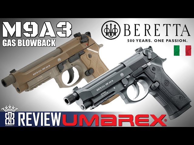 Pistolet BERETTA M9A3 FM BLOWBACK GAZ FULL METAL BLACK UMAREX