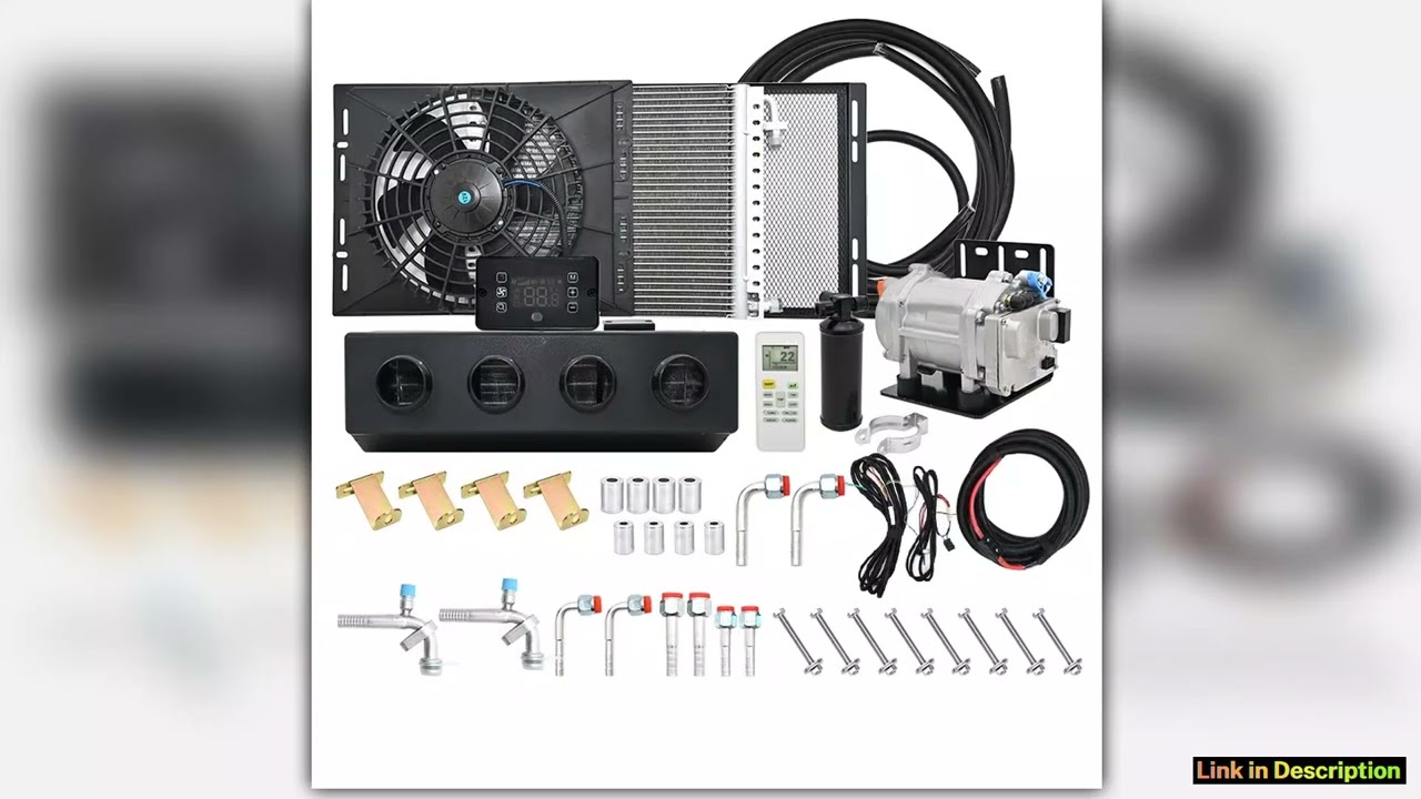 404 Universal Electric Compressor Car AC 12V24V Truck Air Conditioning Heating Systems Air