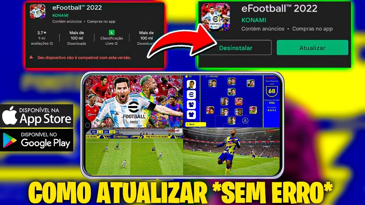 Konami lança o eFootball 2022 Mobile; confira os requisitos para os  celulares e como baixar 