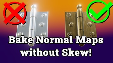 How to Bake Normal Maps in Blender without Skew! [TUTORIAL]