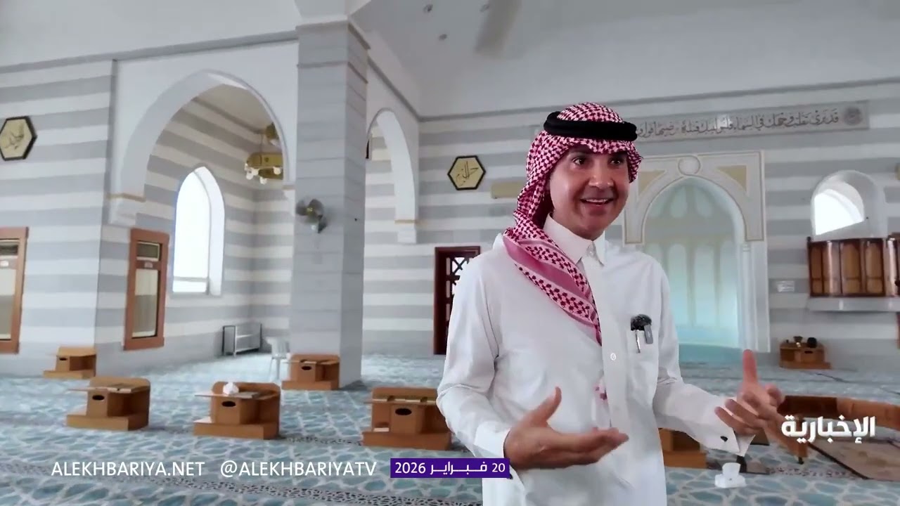 من أجمل المساجد على طريق المدينة تبوك 