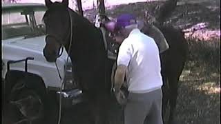 Grandpa Don Saddling Up