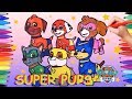 Super Pups Paw Patrol Coloring Pages | How to Draw All Paw Patrol Super Pups for Kids | Paw Patrol