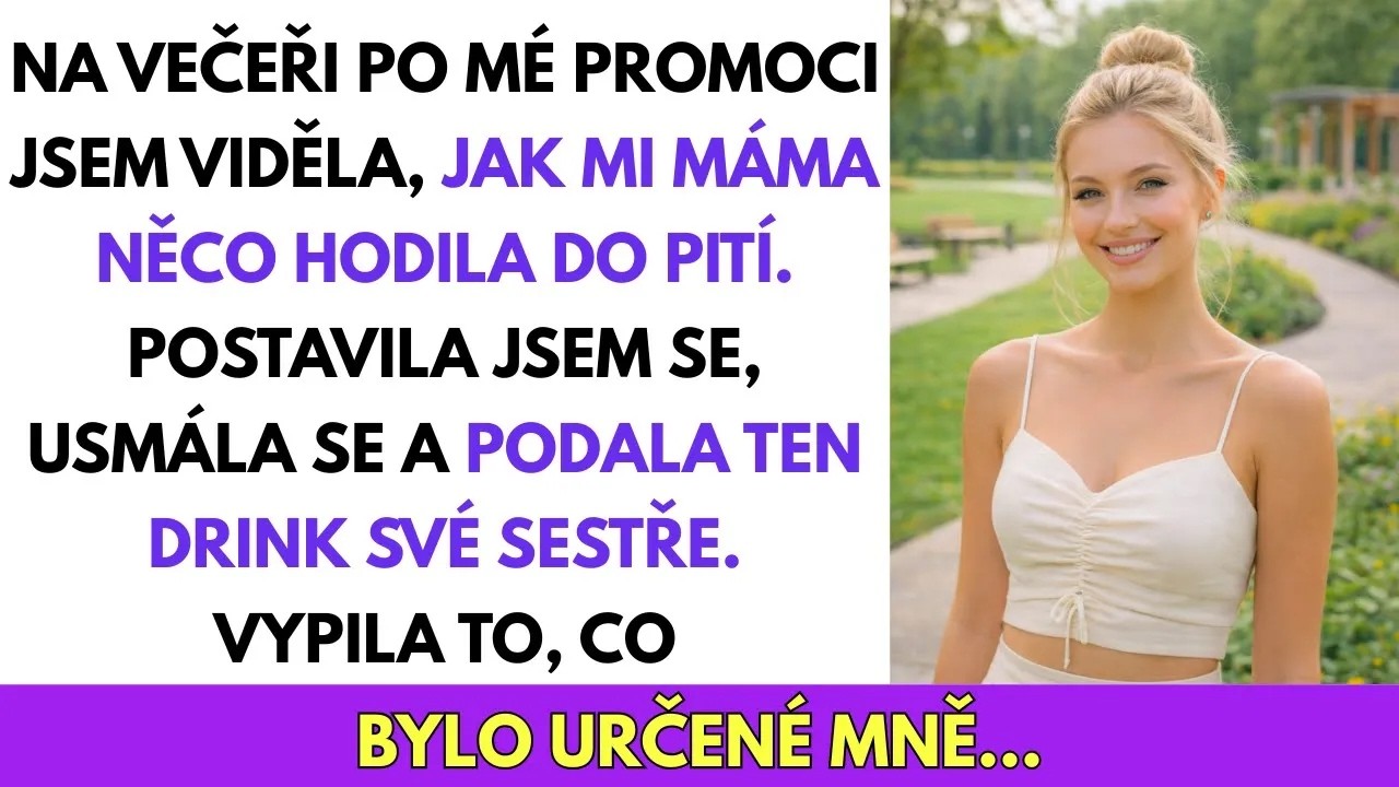 Stála jsem na střeše hotelu Peninsula, kolem mě zářila světla Chicaga a orchestr hrál jemné melodie. Čtyři roky dřiny měly konečně vyvrcholit tady, na oslavě, kterou mi rodiče uspořádali. Jenže...