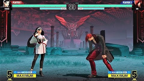 Chizuru Kagura vs Iori Yagami (Hardest AI) - KOF XV