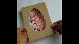 Easter Egg with STRAW-PRINT Easter Egg Craft & Decoration ideas