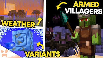 NEW BAT & VILLAGER UPDATES, BETTER BIOMES & MORE SECRET UPDATES MINECRAFT OUT NOW!
