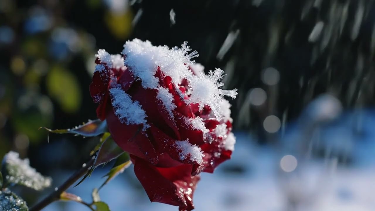 Quiet Snow Garden Night 