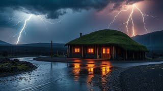 Slumber in a Quiet Lakeside Cottage: Rain and Distant Thunder Sounds