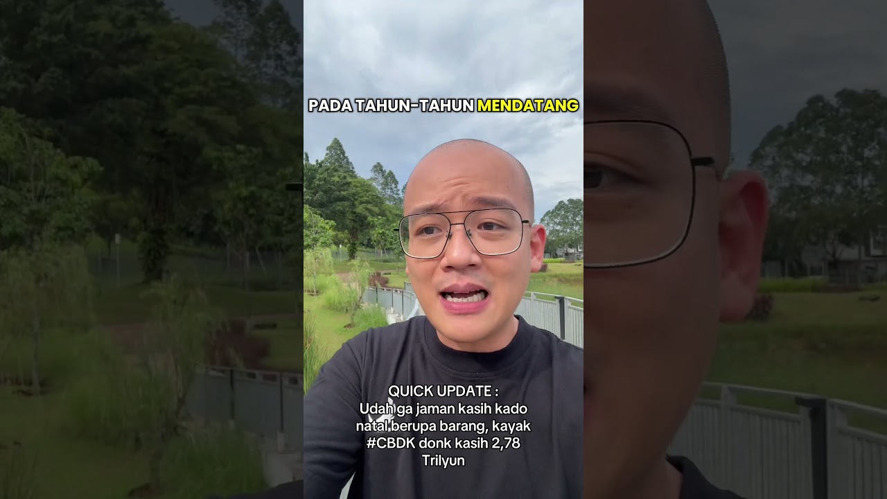 QUICK UPDATE : Udah ga jaman kasih kado natal berupa barang, kayak 