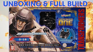 UNBOXING & FULL BUILD Yolopark D-16 Megatron Cog-less Bot Mode Transformers One AMK Series Model Kit