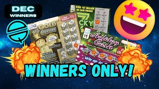 💵 Winners Only December 2023 💵 Montage of Illinois Scratch Off Tickets