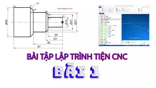 Bài tập lập trình tiện CNC - Bài 1