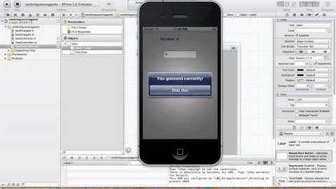 How to create a random number guessing game for the iPhone