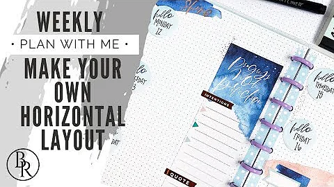 Plan with Me: Make Your Own Horizontal Layout | Plans by Rochelle
