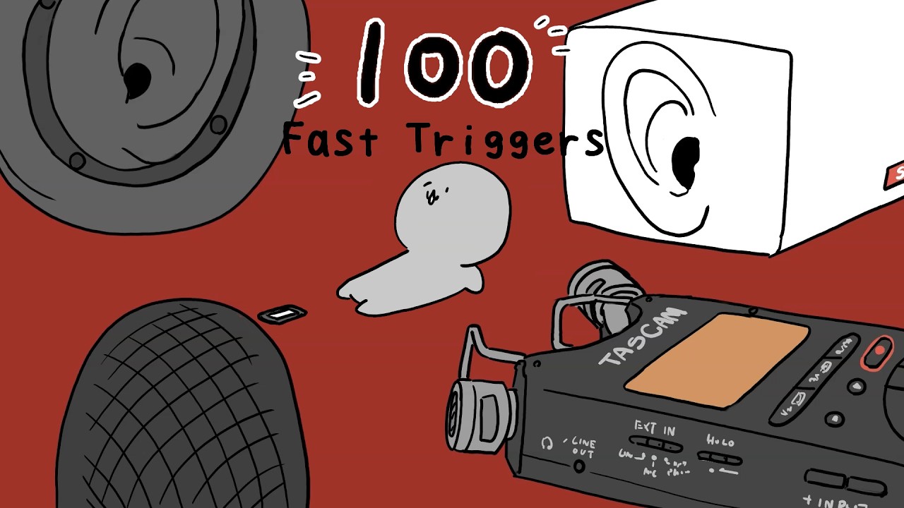 ASMR♪Can't Stop! 100 Super-fast Triggers (5 mics round and round❣️)