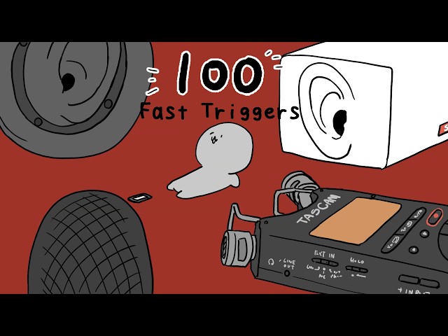 ASMR♪Can't Stop! 100 Super-fast Triggers (5 mics round and round❣️)