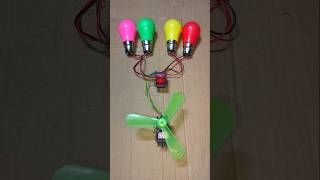 Polarity Switching With 4 LED Light and New Gear Motor Generator _ DC Motor #dcmotor #tech #shorts