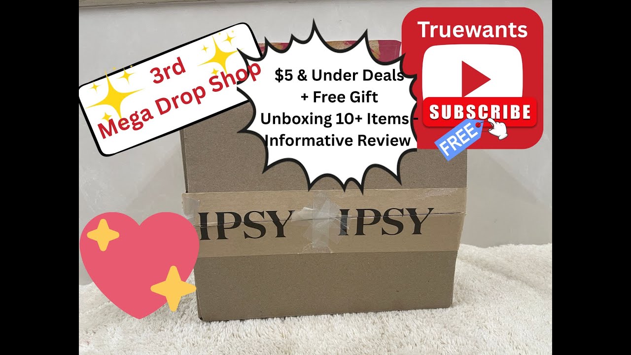Третий заказ в магазине IPSY Mega Drop Shop | Скидки $5 + бесплатный подарок, распаковка более 10...