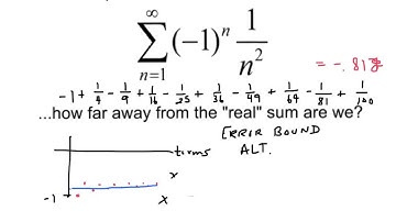 Calculus Alternating Series Error Bound